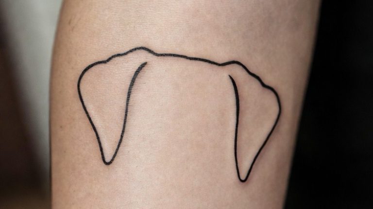 15 Creative Dog Ear Tattoo Designs That Are Pure Aesthetic Gold